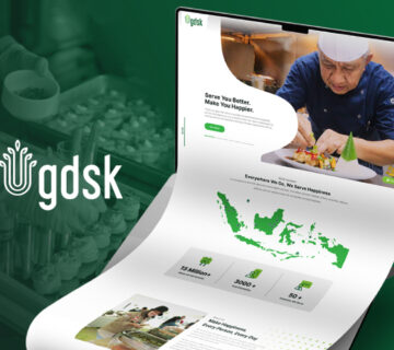 Pembuatan website GDSK   Website catering dan layanan fasilitas