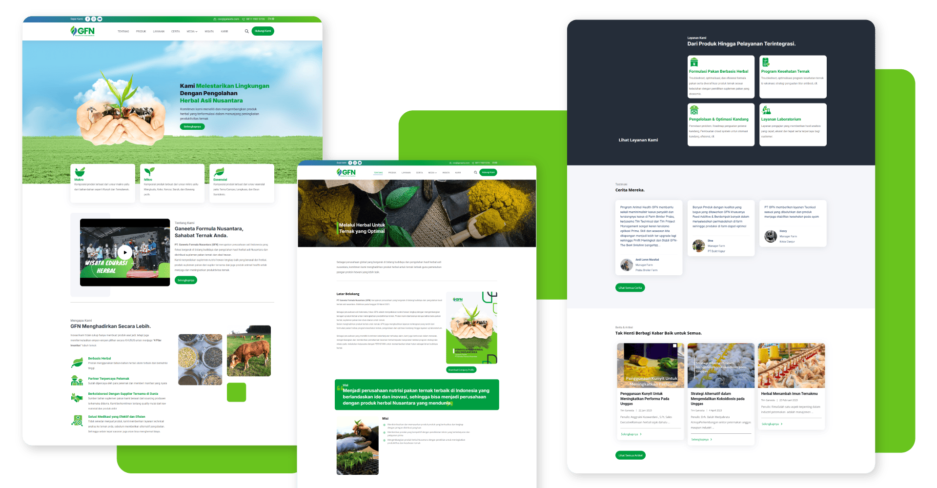 Tampian website ganeeta