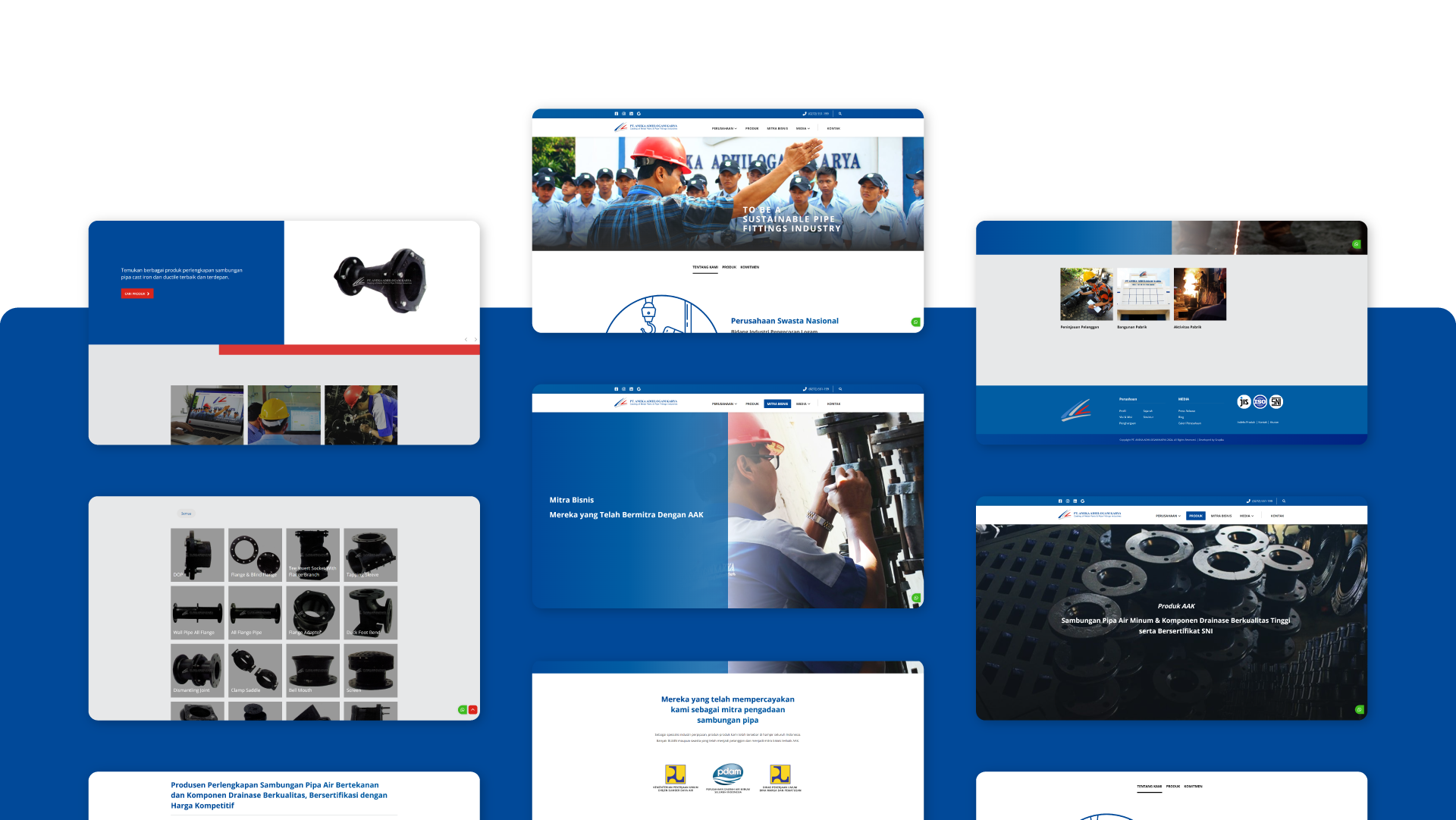 Tampilan website selaras dengan brand image 