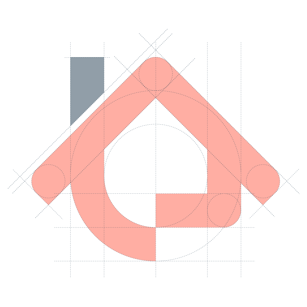 struktur-logo Ikon Struktur Logo Simbol Rumah